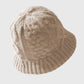 Cable-Knit Bucket Hat - Soft Winter Hat for Casual Daily Wear