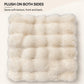 Double Sided Plush Faux Fur Throw Pillow Cover 18 x 18 Inch Bubble Texture