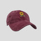 Women's Baseball Cap with Sunflower Embroidery