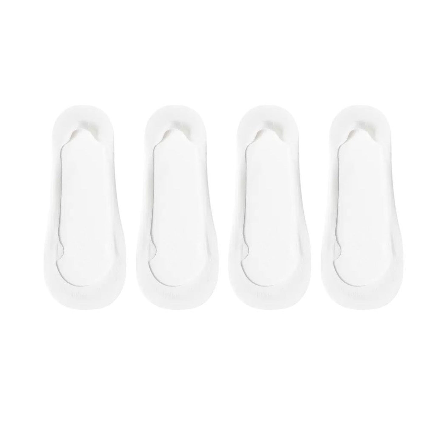 Ultra Low Cut No Show Socks with Anti-Slip Silicone Grip and Seamless Toe Protection 4-Pack