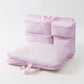 Travel Underwear Organizer Bag with Foldable Compartments and Zipper Pockets