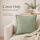 Soft Corduroy Decorative Throw Pillow Cover Geometric Accent Cushion Cover for Sofa Bed