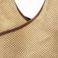 Woven Shoulder Hobo Bag with Faux Leather Trim Soft Knit Slouchy Handbag Casual Everyday Tote