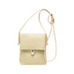 Leather Phone Crossbody Bag with Flap Closure Slim Wallet Design and Adjustable Strap