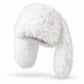 Faux Fur Trapper Hat Long Ear Flaps Plush Winter Hat