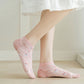 4 Pairs Women's Low-Cut Floral Embroidered Socks Soft Combed Cotton Breathable Fit for Sneakers Flats and Everyday Casual Wear