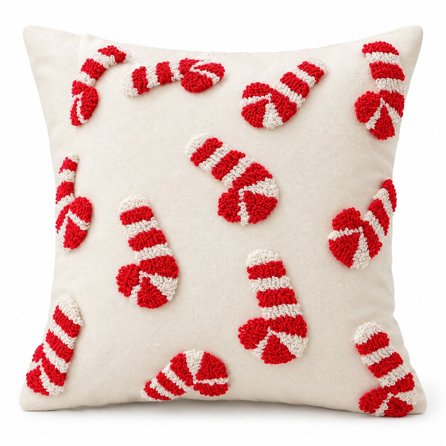Christmas Tufted Decorative Throw Pillow Cover