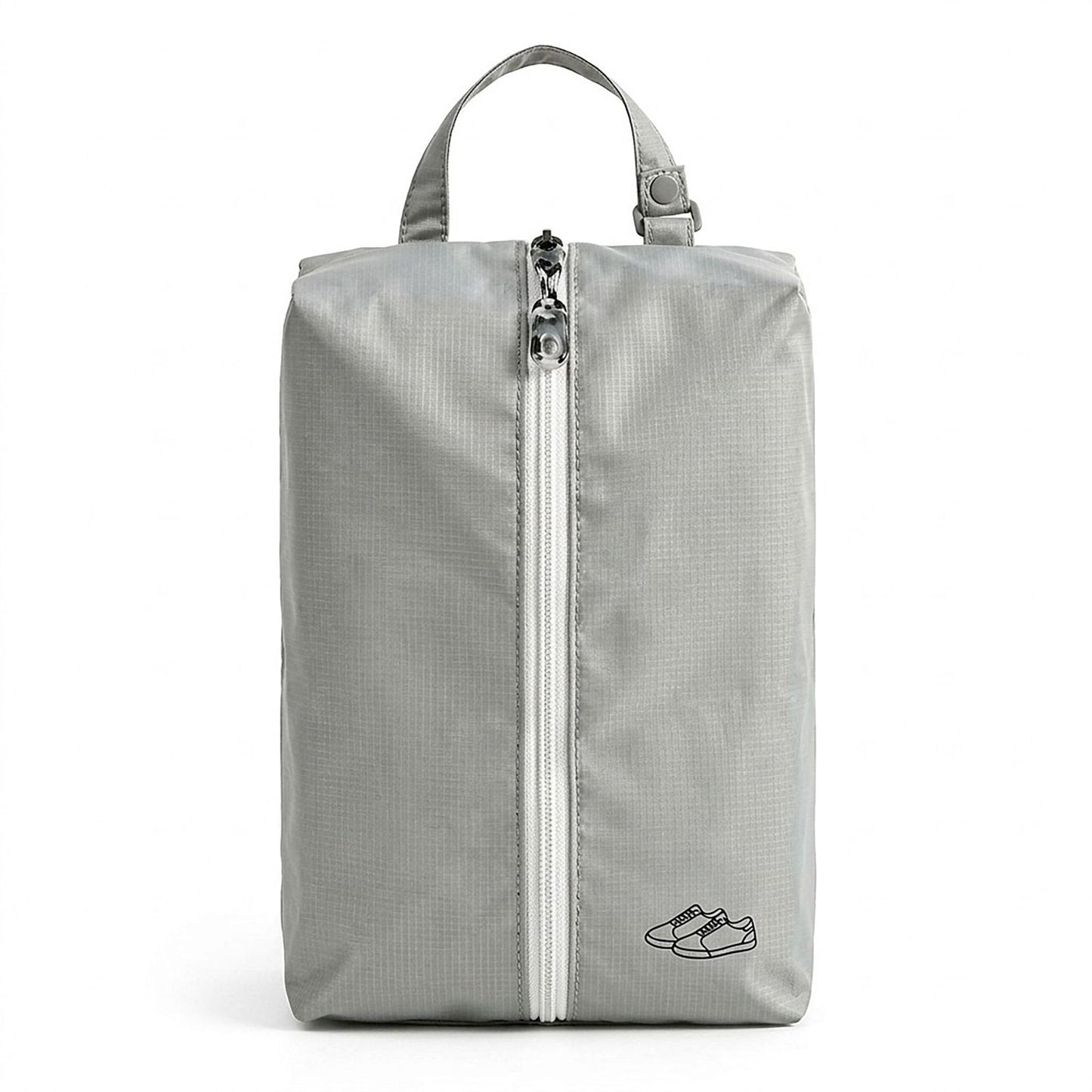 Travel Shoe Bag with Zipper Closure and Carry Handle