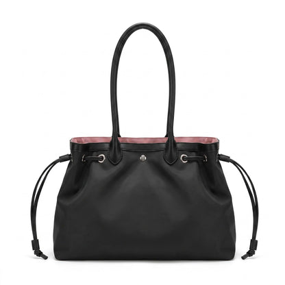Large Drawstring Tote Bag with Double Shoulder Handles