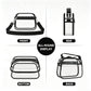 Clear Stadium Crossbody Bag with Front Zipper Pocket, Adjustable Strap and Medium Transparent Design