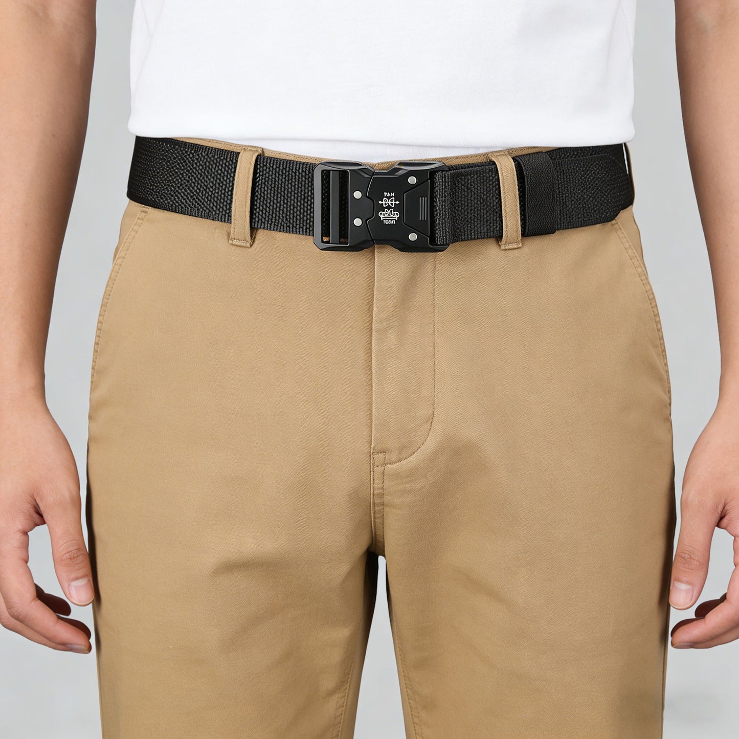 Tactical Nylon Belt - Heavy-Duty Quick-Release Buckle Belt for Outdoor, Casual & Everyday Wear