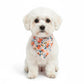 Floral Print Pet Bandana, Soft Cotton Flower Pattern Scarf Collar for Small Medium Dogs Cats