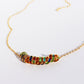 Women's Rainbow Zirconia Circle Necklace