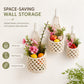 Woven Hanging Basket Set for Fruit Produce and Wall Storage