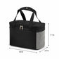 Insulated Lunch Tote Bag with Front Pocket Mesh Side Pockets and Dual Zipper