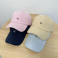Embroidered Cat Face Baseball Cap with Curved Brim and Adjustable Strap