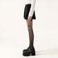 Sheer Butterfly Print Tights with Subtle Sparkle Star Accents and Stretch Fit