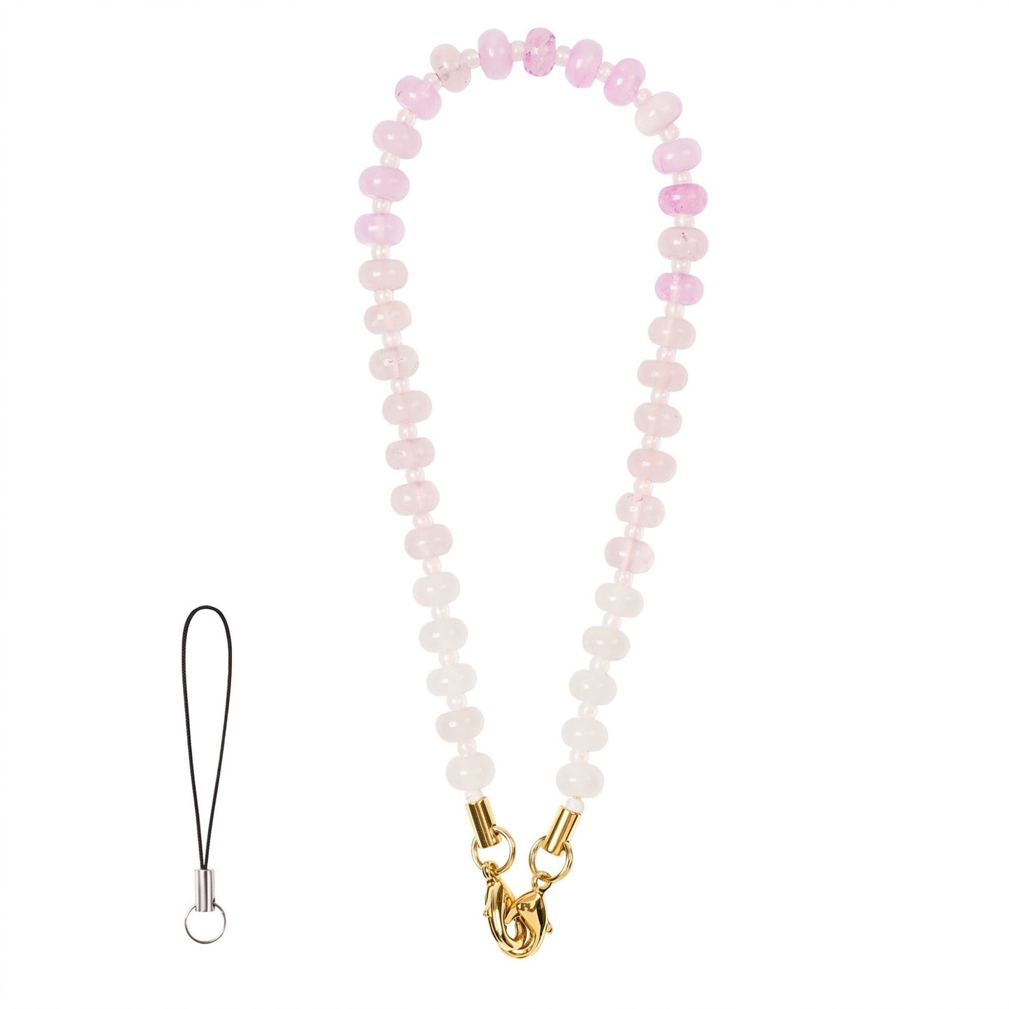 Beaded Phone Wrist Strap with Detachable Clasps