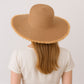 Wide Brim Straw Floppy Hat with Frayed Edges Lightweight Sun Protection for Beach Vacation Outdoor Travel Style