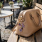 Floral Charm Keychain with Heart Clip Pendant Multi Shape Metal Bag Charm Key Ring Accessory