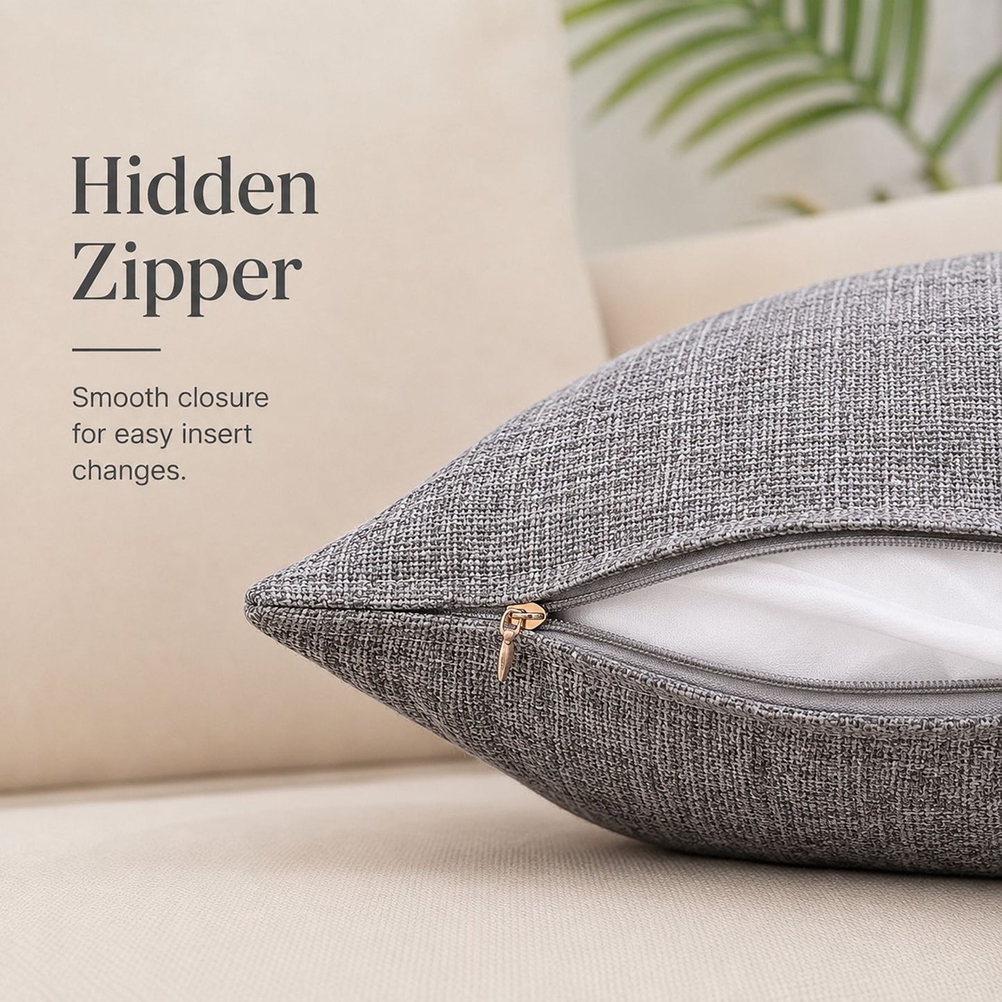 Textured Decorative Throw Pillow Cover Soft Accent Cushion Cover for Sofa Bed Chair