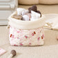 Quilted Drawstring Makeup Bag Large Capacity Portable Cosmetic Organizer Pouch
