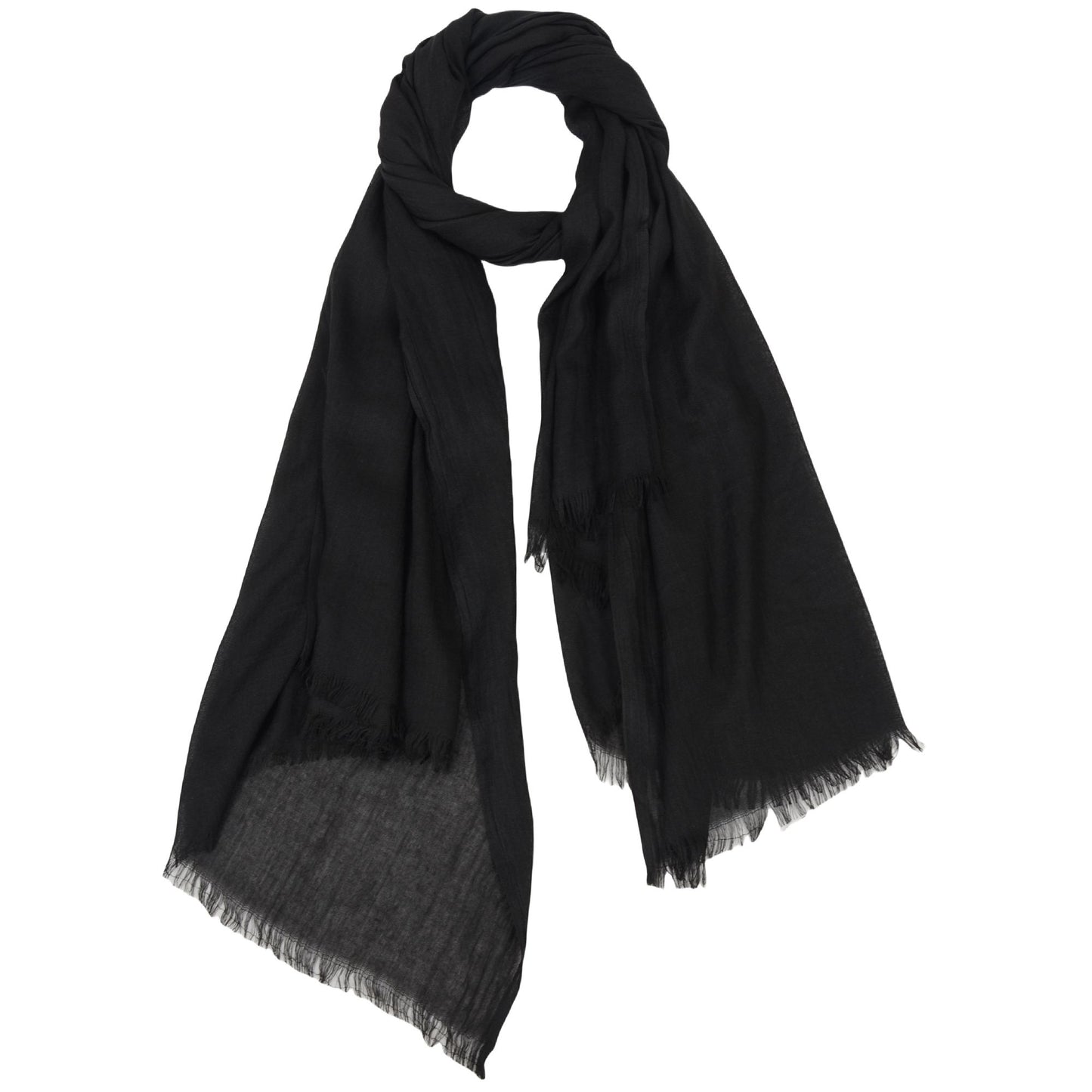 Lightweight Solid Cotton Linen Scarf 78 Inches