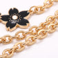 Decorative Floral Chain Bag Strap with Swivel Clasps