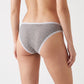 2 Pack Ribbed Lace Trim Thong Underwear