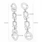 2 Piece Tulip Charm Set for Phone Cases Bags and Keys