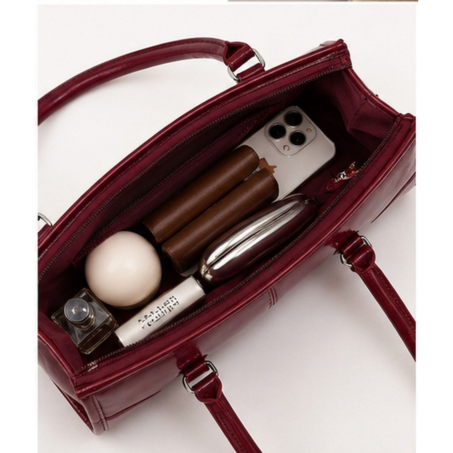 Vintage Oil-Wax Finish East-West Shoulder Bag