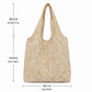 Floral Pattern Shoulder Tote Bags Lightweight Foldable Daily Bag for Women