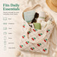 Cherry Knit Tote Bag Crochet Shoulder Purse Large Summer Beach Carryall