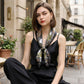 Botanical Print Satin Feel Square Scarf Elegant Lightweight Fashion Neck Hair Scarf 35.5¡Á35.5 Inches