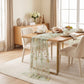 Sheer Floral Embroidered Table Runner 29.5x70.9in