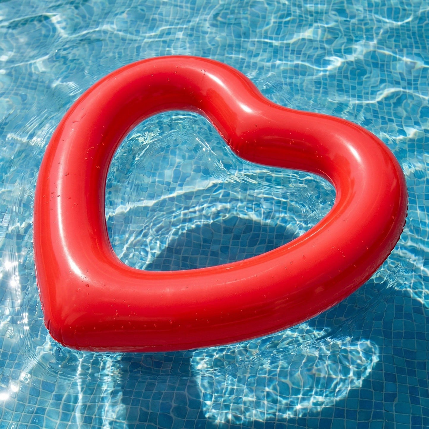 Heart Shaped Inflatable Pool Float Lounger for Adults