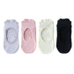 4 Pairs Non-Slip Yoga Socks Soft Cotton Grip Sole Low-Cut Design with Arch Ventilation for Pilates Barre