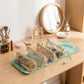 Hanging Travel Toiletry Bag with Clear Zipper Compartments and Roll-Up Organizer Design