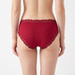 2 Pack Ribbed Floral Lace Bikini Underwear