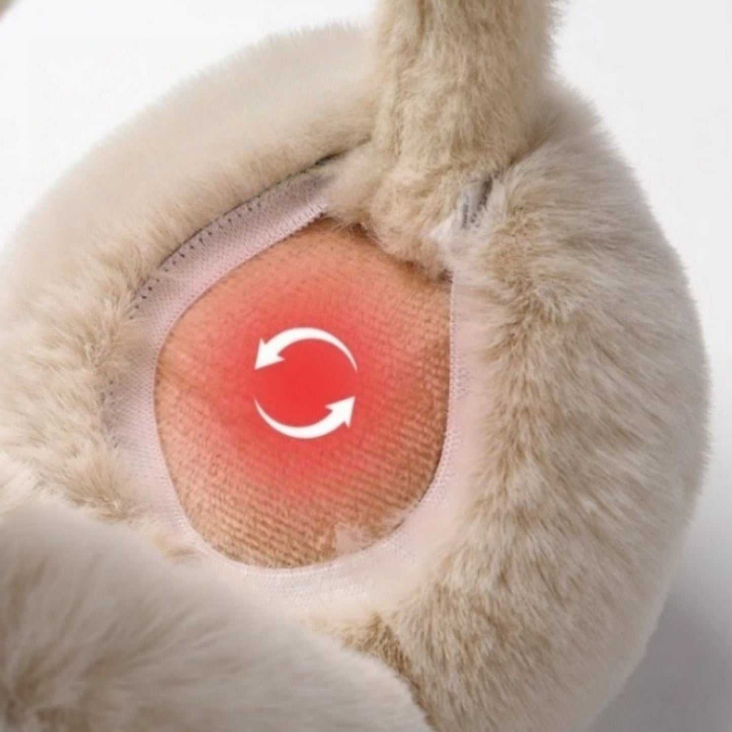 Plush Faux Fur Ear Muffs with Padded Ear Cushions and Soft Wraparound Design