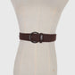 Chic Woven Womens Belt with Alloy Buckle