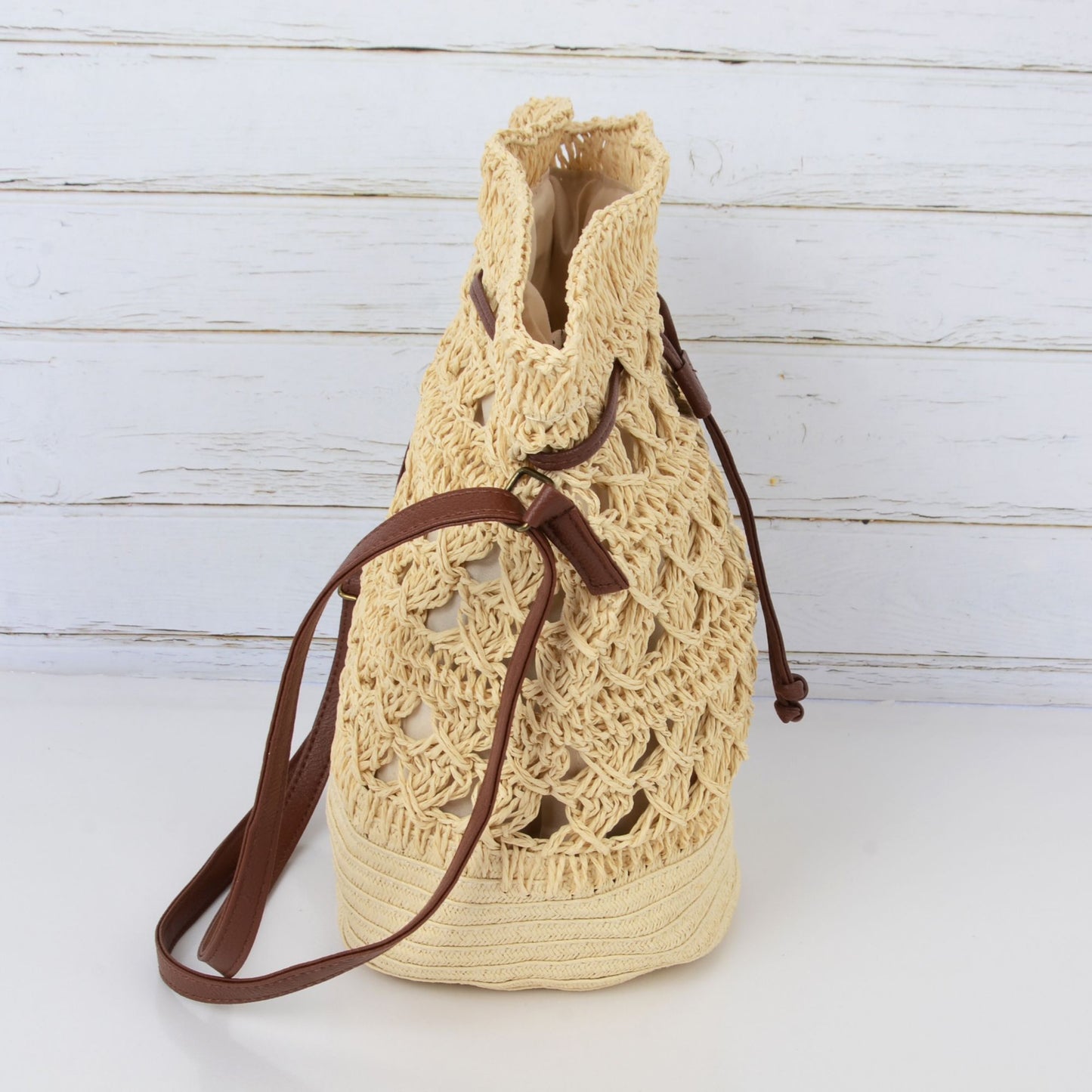 Women's Bohemian - Style Crochet Shoulder Bag