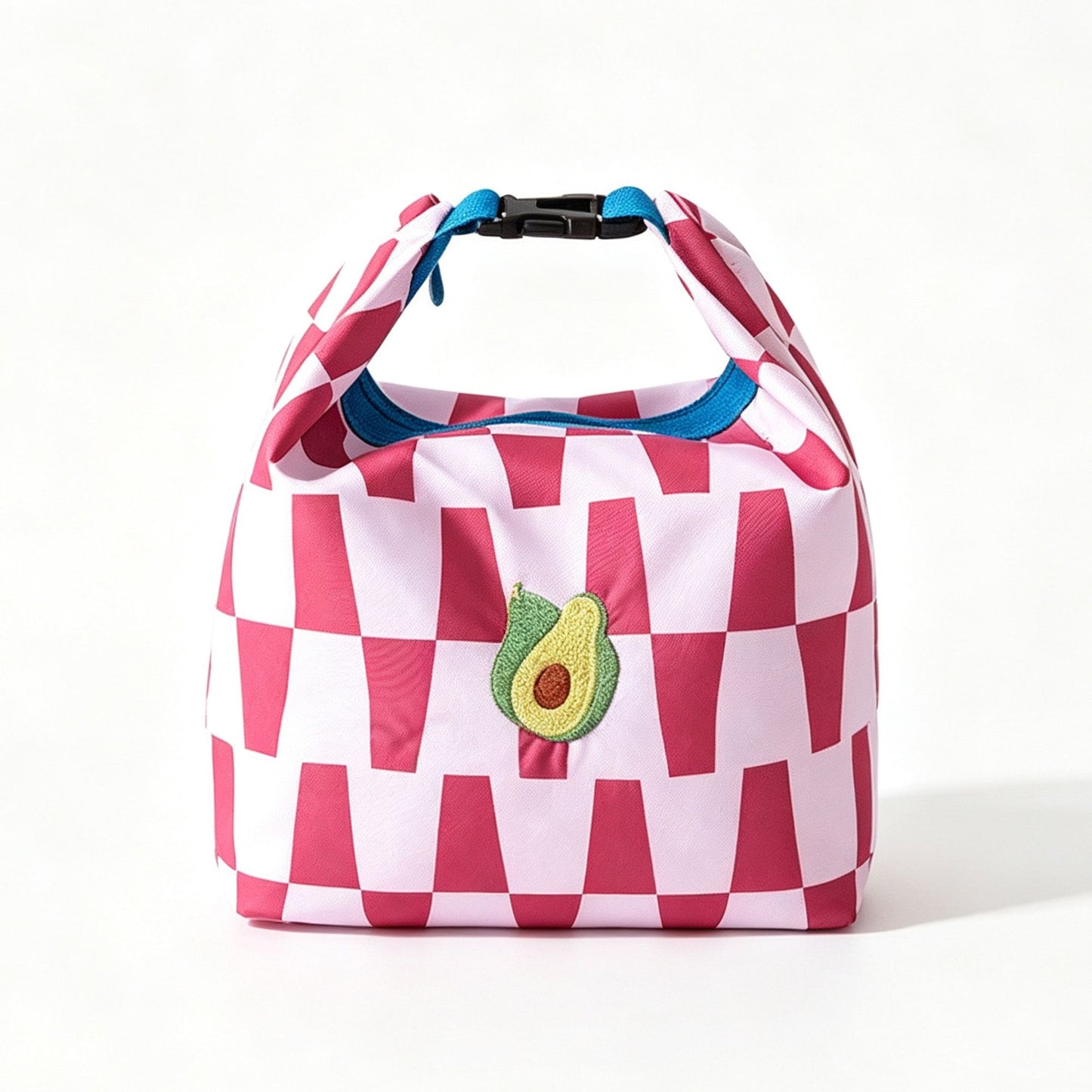 Foldable Insulated Lunch Bag Large Capacity Roll Top Lunch Tote with Buckle Closure