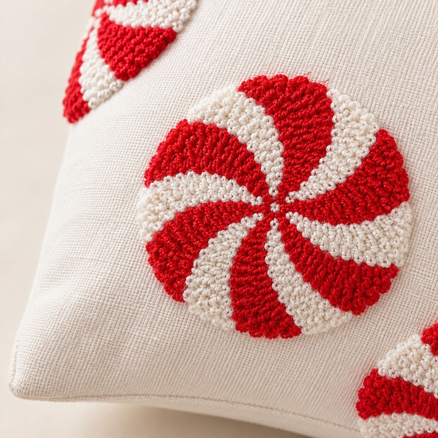 Christmas Tufted Decorative Throw Pillow Cover