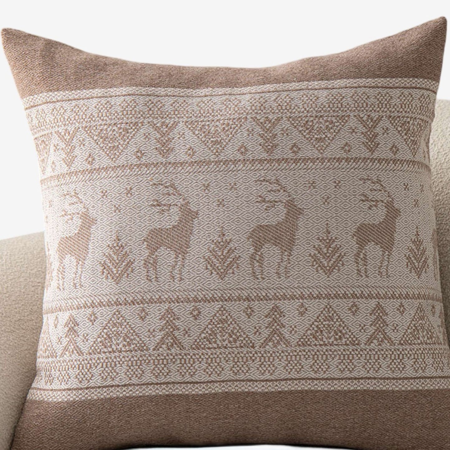 Decorative Throw Pillow 17.7*17.7 in Soft Cotton Blend Fabric for Living Room and Sofa