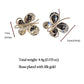 Butterfly Stud Earrings - Intricate Textured Statement Earrings