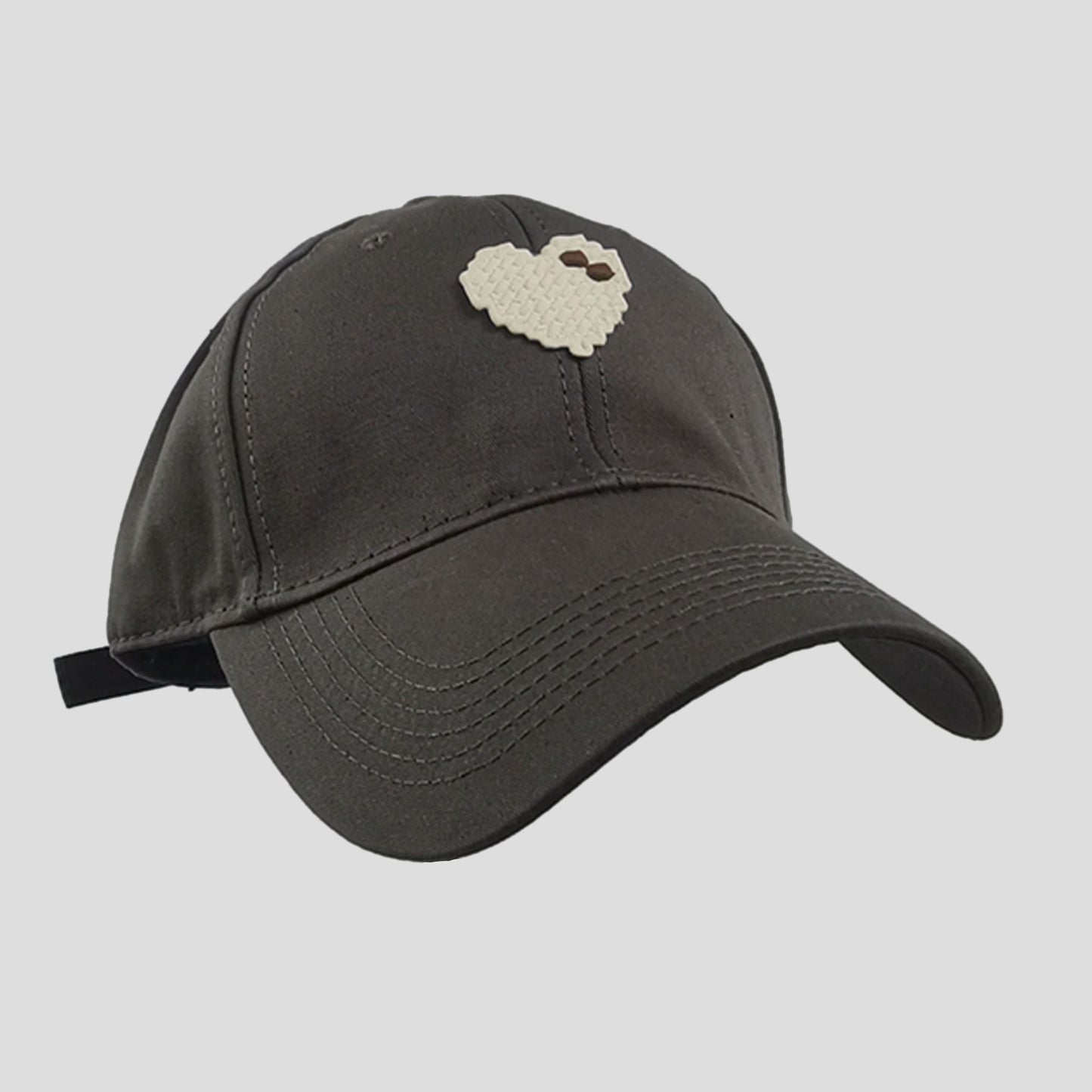 Women's Pixel Heart Wide - Brim Baseball Cap