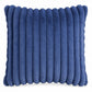 Double Sided Plush Corduroy Throw Pillow Cover 18 x 18 Inch Wide Stripe Texture