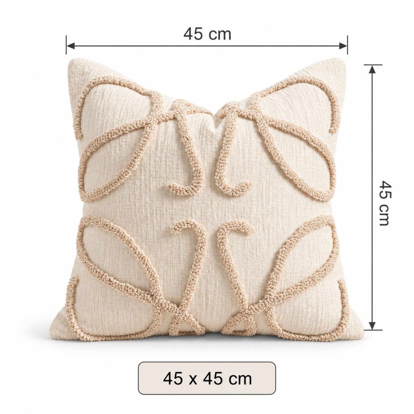 Boho Tufted Tassels Decorative Throw Pillow Cover Set of 2