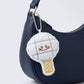 2 Pack Plush Sports Ball Key Chains with Smiley Face Bag Charms